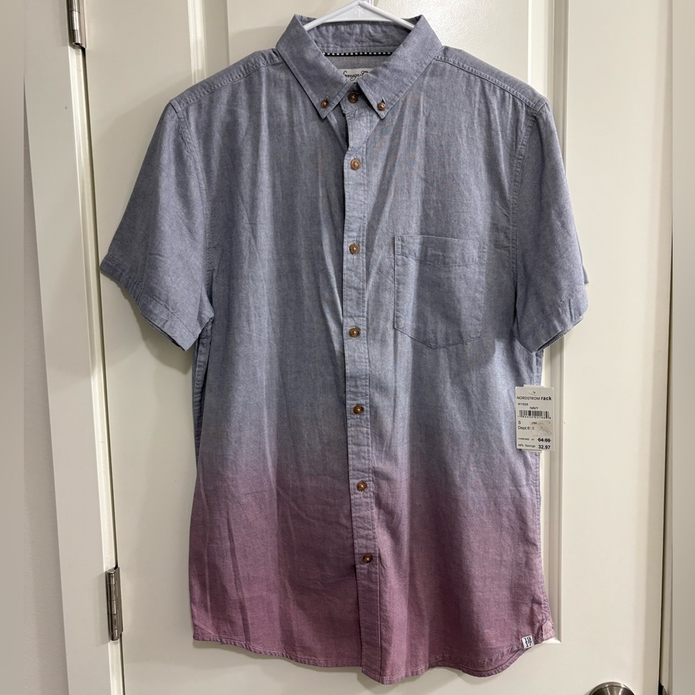 Sovereign Code Waterford Men's Blue and Purple Gradient Shirt